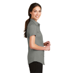 Port Authority Women's Short Sleeve SuperPro Twill Shirt.