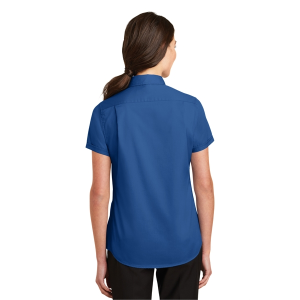 Port Authority Women's Short Sleeve SuperPro Twill Shirt.