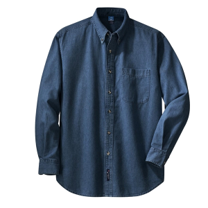 Port & Company®  Long Sleeve Value Denim Shirt